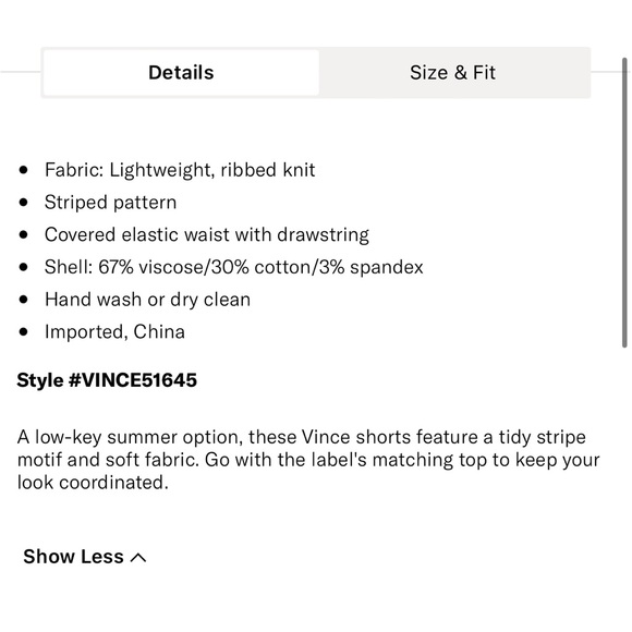 Vince stripe shorts - Picture 7 of 8